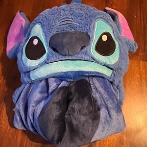 Disney Stitch Blue Plush Blanket